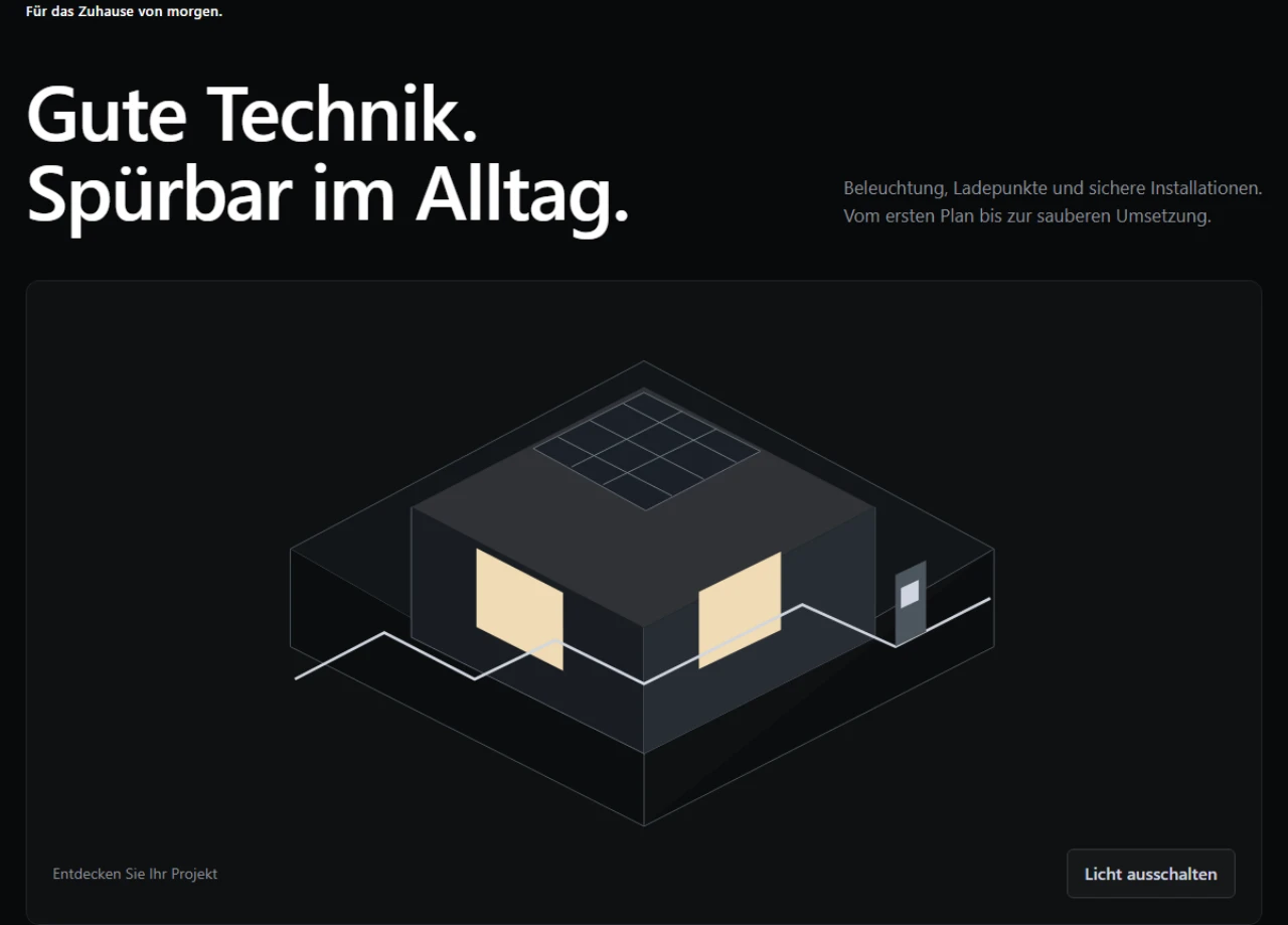 VOLT concept: an isometric home with interactive lighting.